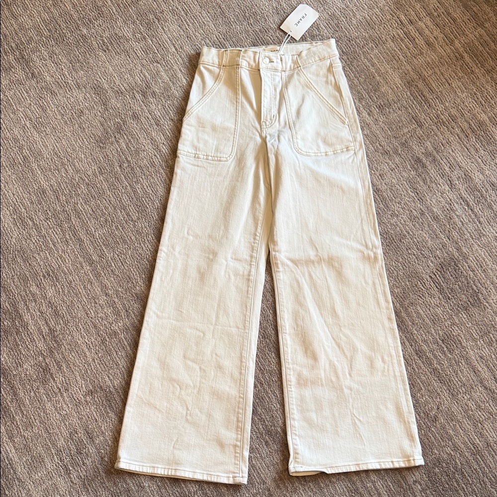 Frame Denim Modern Pocket Wide Leg Jeans